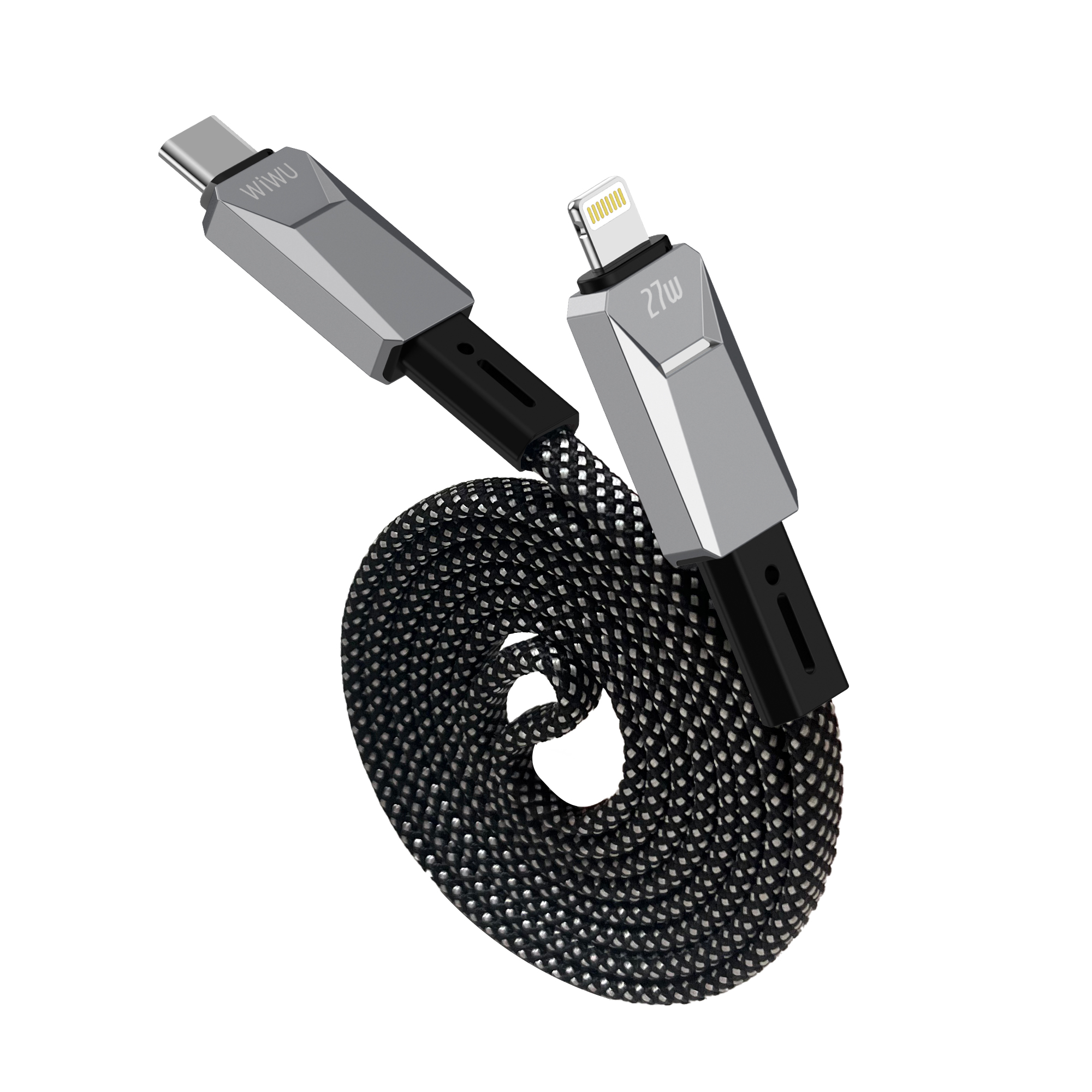 WiWU 27W Cyberlink Magnetic Nylon Braided Cable C-L 1M